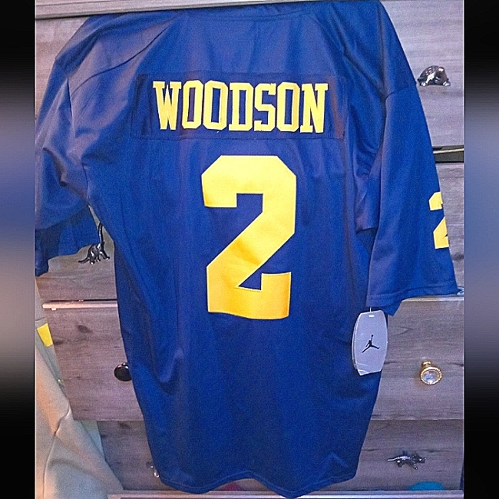 Michigan Wolverines Woodson College football Jersey